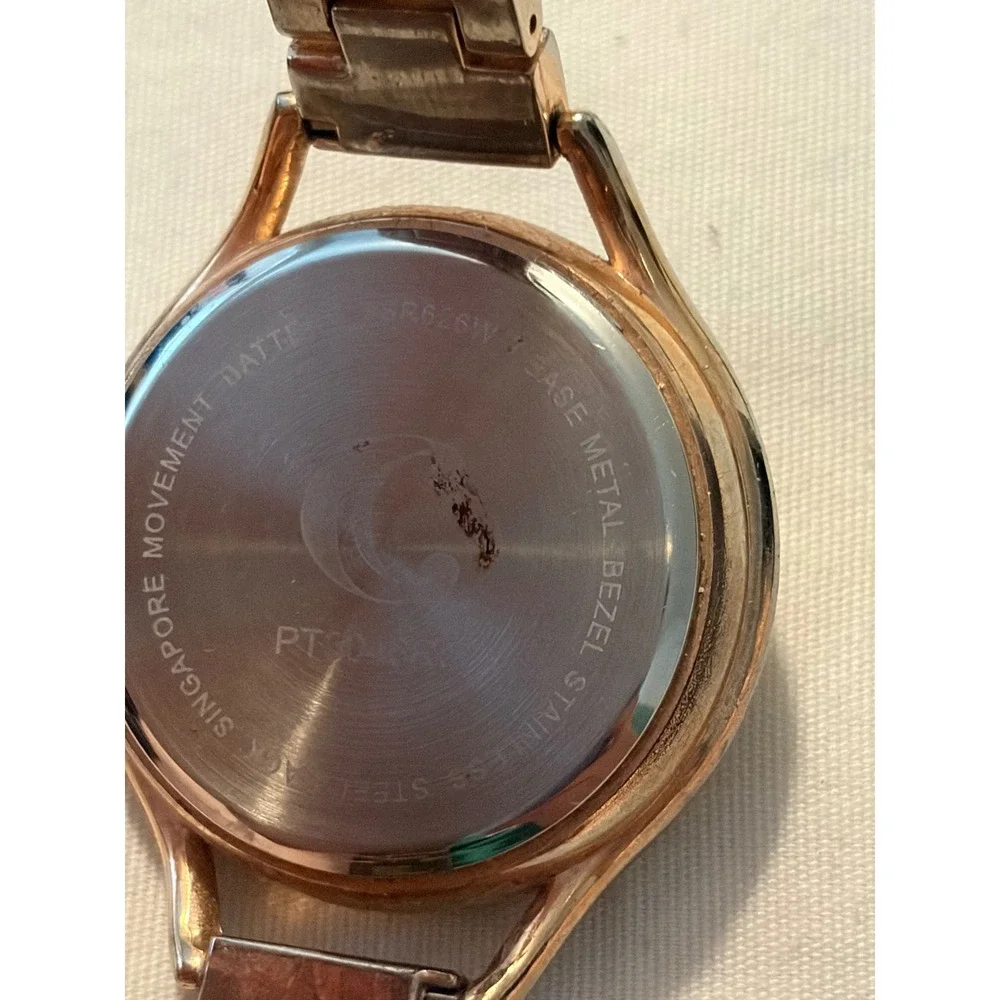 Rose Gold Rhinestone Bezel Watch Elegant‎ Womens Analog Fashion Jewelry